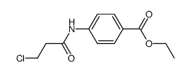 4-(3-chloro-propionylamino)-benzoic acid ethyl ester结构式