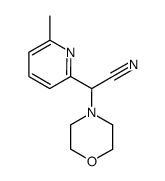 (6-methyl-pyridin-2-yl)-morpholin-4-yl-acetonitrile结构式