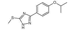 3-(4-isopropoxy-phenyl)-5-methylsulfanyl-1H-[1,2,4]triazole结构式