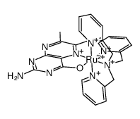 [Ru(6,7-dimethylpterin-H2(1+))(tris(2-pyridylmethyl)amine)](3+) Structure