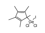 dichloroiodo(pentamethylcyclopentadienyl)germane结构式