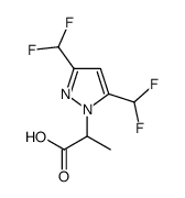 2-[3,5-Bis(difluoromethyl)-1H-pyrazol-1-yl]propanoic acid结构式