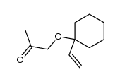 1-vinylcyclohexyl acetonyl ether结构式
