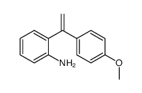 1-amino-2-[1-(4-methoxyphenyl)ethenyl]benzene Structure