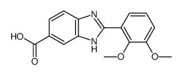 2-(2,3-dimethoxyphenyl)-3H-benzimidazole-5-carboxylic acid结构式