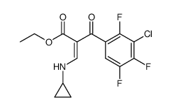 ethyl 2-(3-chloro-2,4,5-trifluorobenzoyl)-3-(cyclopropylamino)acrylate Structure