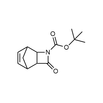 4-氧代-3-氮杂三环[4.2.1.02,5]壬烷-7-烯-3-羧酸叔丁酯结构式