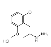 1-(2,6-dimethoxyphenyl)propan-2-ylhydrazine hydrochloride structure