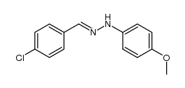 1-(4-chlorobenzylidene)-2-(4-methoxyphenyl)hydrazine结构式