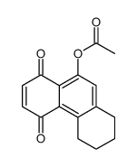 (5,8-dioxo-1,2,3,4-tetrahydrophenanthren-9-yl) acetate结构式