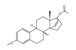 3-methoxy-14,17α-ethenoestra-1,3,5(10)-trien-17β-yl acetate Structure