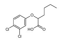 2-(3,4-dichlorophenoxy)hexanoic acid Structure
