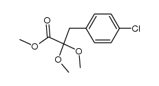 methyl 3-(4-chlorophenyl)-2,2-dimethoxypropanoate Structure
