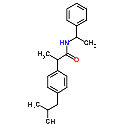 N-(1-Phenylethyl) Ibuprofen Amide(Mixture of 4 DiastereoMers) structure