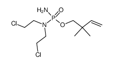 2,2-dimethyl-3-butenyl N,N-bis(2-chloroethyl)phosphorodiamidate Structure