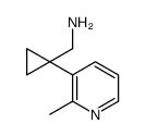 [1-(2-methylpyridin-3-yl)cyclopropyl]methanamine结构式