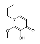 3-hydroxy-2-methoxy-1-propylpyridin-4-one结构式