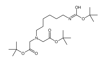 Bis(tert-butyl)-N-boc-aminohexyliminodiacetate structure