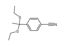 4-(1,1-bis(ethylthio)ethyl)benzonitrile Structure