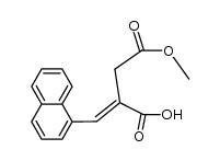 methyl (E)-3-carboxy-4-(1-naphthyl)-3-butenoate结构式