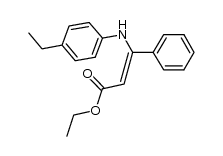 ethyl (2Z)-3-[(4-ethylphenyl)amino]-3-phenylacrylate结构式