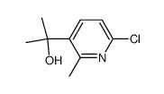 2-(6-chloro-2-methylpyridin-3-yl)propan-2-ol结构式