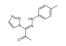 (Z)-1-[2-(p-tolyl)hydrazono]-1-(1H-1,2,3-triazol-1-yl)propanone Structure