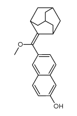 6-(adamantan-2-ylidene(methoxy)methyl)naphthalen-2-ol结构式