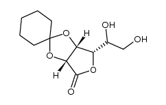 2,3-O-cyclohexylidene-D-gulonic acid γ-lactone Structure