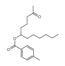 1-(4-oxopentyl)heptyl 4-methylbenzoate结构式