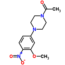 1-(4-(3-Methoxy-4-nitrophenyl)piperazin-1-yl)ethanone Structure