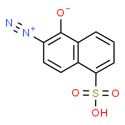 2-Diazonio-5-sulfo-1-naphthalenolate结构式