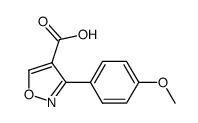 3-(4-methoxyphenyl)isoxazole-4-carboxylic acid Structure
