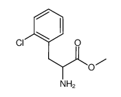 methyl 2-amino-3-(2-chlorophenyl)propanoate结构式