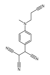 2-[4-[2-cyanoethyl(methyl)amino]phenyl]ethane-1,1,2-tricarbonitrile结构式