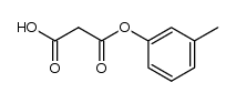 malonic acid mono-m-tolyl ester Structure