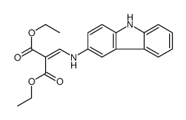 diethyl 2-[(9H-carbazol-3-ylamino)methylidene]propanedioate结构式