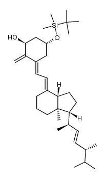 1(S),3(R)-3-(tert-butyldimethylsilyl)-9,10-secoergosta-5(E),7(E),10(19),22(E)-tetraene-1-ol结构式