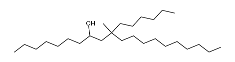 10-hexyl-10-methyl-eicosan-8-ol结构式