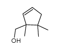 (1,5,5-trimethylcyclopent-2-en-1-yl)methanol结构式