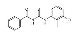 N-((3-chloro-2-methylphenyl)carbamothioyl)benzamide Structure