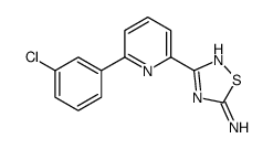 3-[6-(3-Chlorophenyl)-2-pyridinyl]-1,2,4-thiadiazol-5-amine Structure
