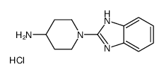 1-(1H-Benzoimidazol-2-yl)-piperidin-4-ylamine hydrochloride Structure