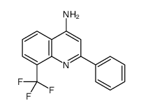 2-phenyl-8-(trifluoromethyl)quinolin-4-amine Structure