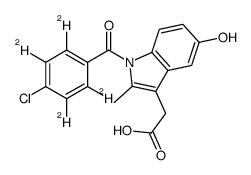 O-Desmethyl Indomethacin-d4 Structure