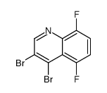 3,4-dibromo-5,8-difluoroquinoline结构式