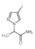 2-(4-碘-1H-吡唑-1-基)丙酰胺结构式