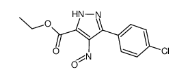 ethyl 3-(4-chlorophenyl)-4-nitroso-1H-pyrazole-5-carboxylate Structure