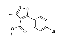 5-(4-溴苯基)-3-甲基异恶唑-4-甲酸甲酯结构式