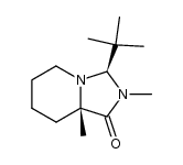 (3R,8aS)-3-(tert-butyl)-2,8a-dimethylhexahydroimidazo[1,5-a]pyridin-1(5H)-one结构式